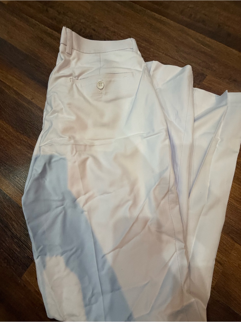 Women's White Dress Pants - Tailored Straight Leg Size Small (32")